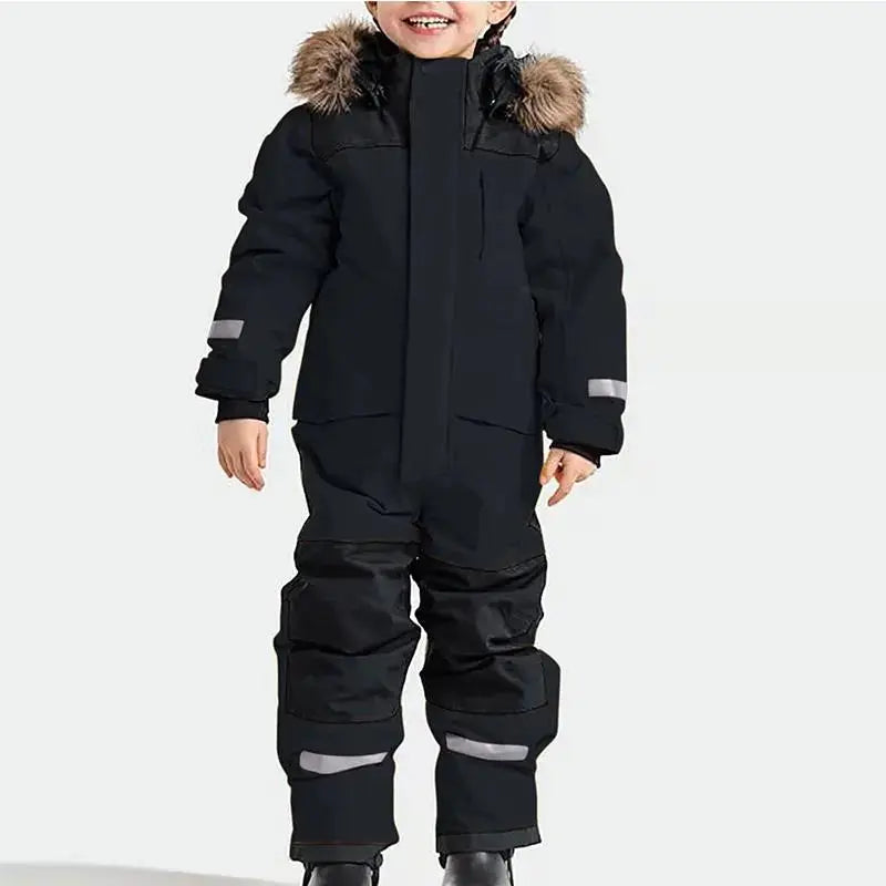 Kids Winter Snow Suits One Piece Warm Overalls（复制） 