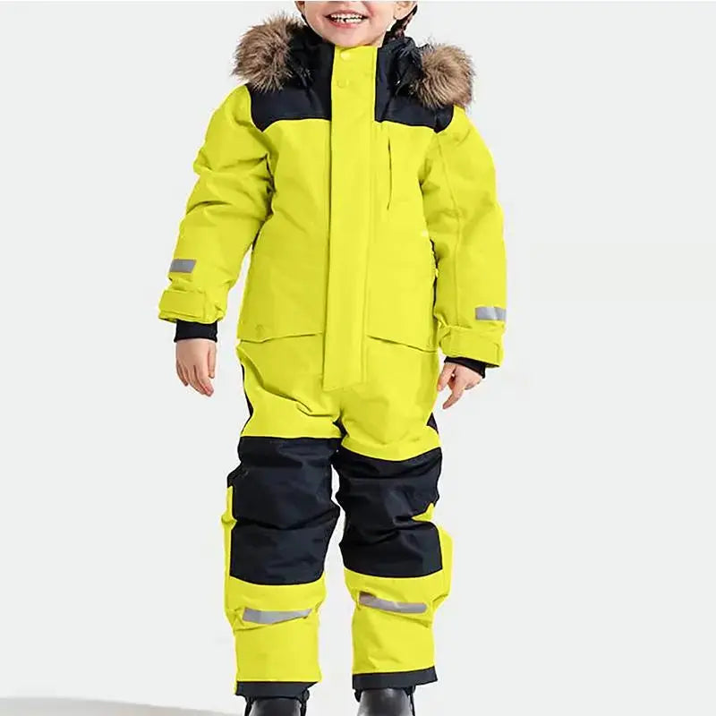 Kids Winter Snow Suits One Piece Warm Overalls（复制） 