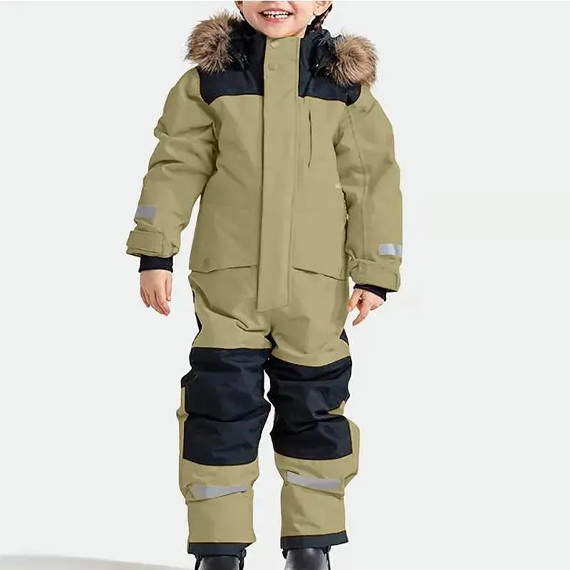 Kids Winter Snow Suits One Piece Warm Overalls（复制） 