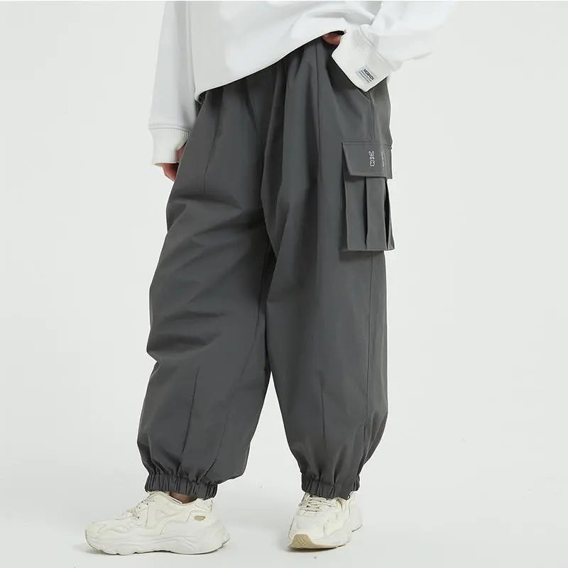 Couple Baggy Ski Snow Pants Oversized Outdoor Sports Trousers 