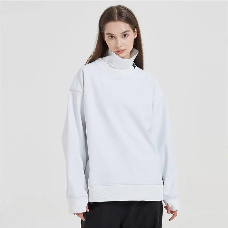 Couple High Collar Ski Pullovers HOTIANSNOW