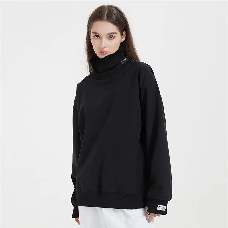 Couple High Collar Ski Pullovers HOTIANSNOW