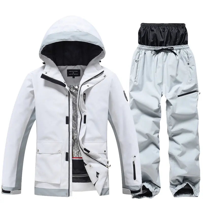 Couple Sports Snowboarding Ski Suits 2 Pcs Outwear HOTIANSNOW