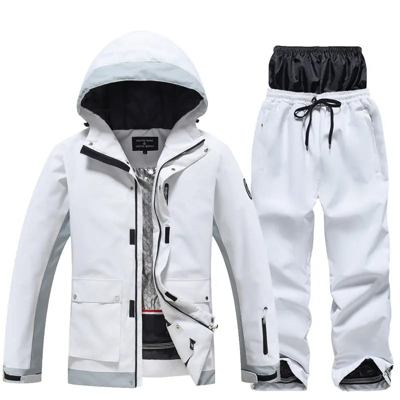 Couple Sports Snowboarding Ski Suits 2 Pcs Outwear HOTIANSNOW