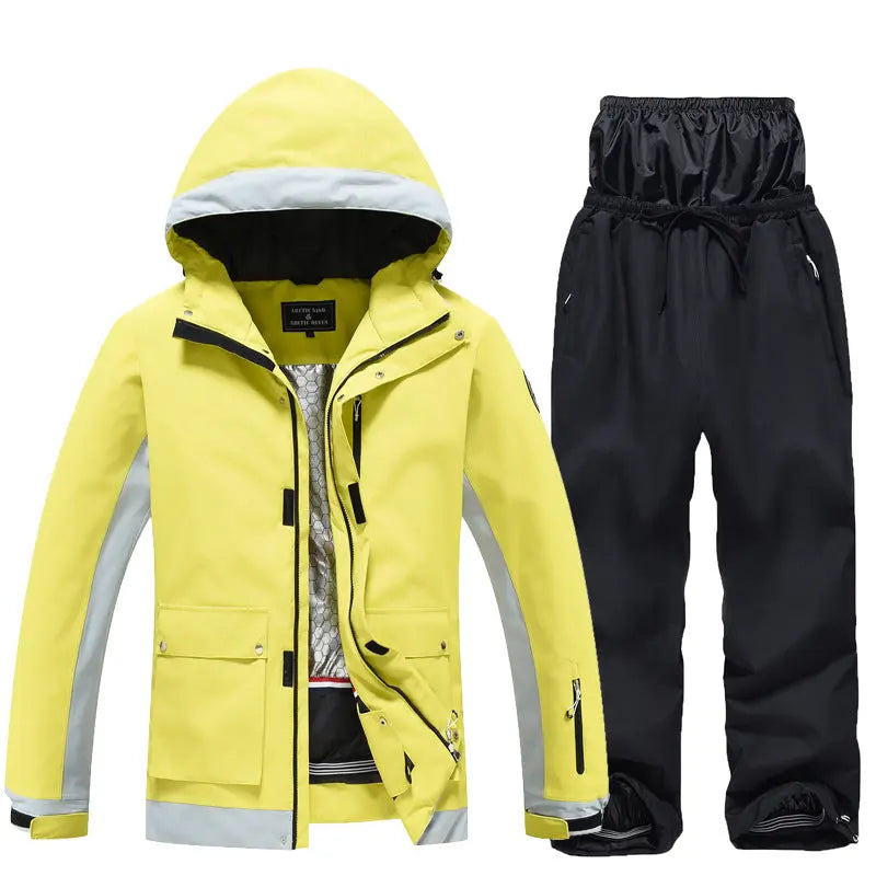 Deluxe Ski Snowboard Jacket & Pants Set Loose Fit Sportswear HOTIANSNOW