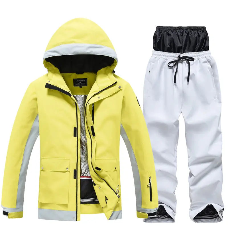 Deluxe Ski Snowboard Jacket & Pants Set Loose Fit Sportswear HOTIANSNOW