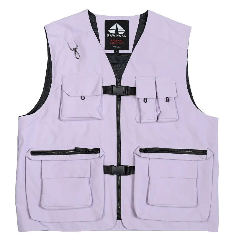 Fashion Couple Style Cargo Pocket Snow Vest HOTIANSNOW