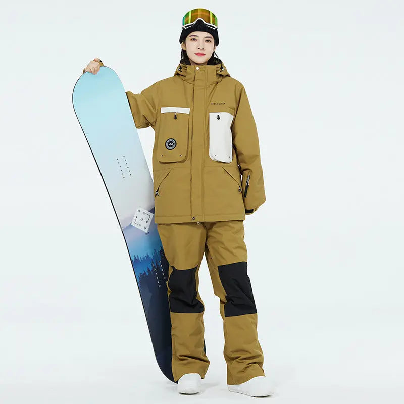 Female Outdoor Ski & Snowboard Jacket & Overalls 