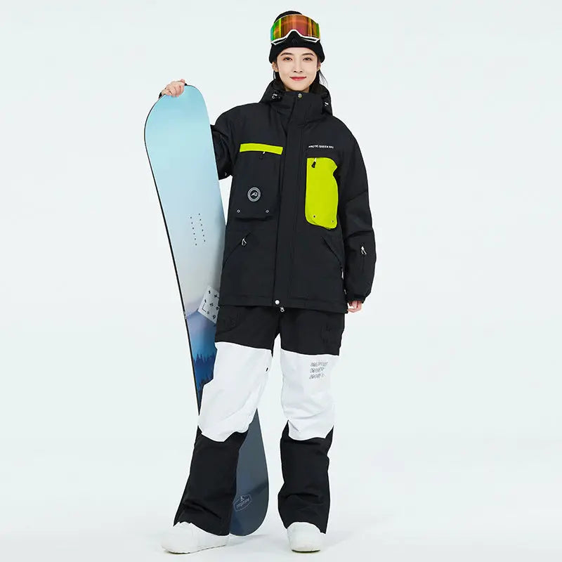 Female Outdoor Ski & Snowboard Jacket & Overalls 