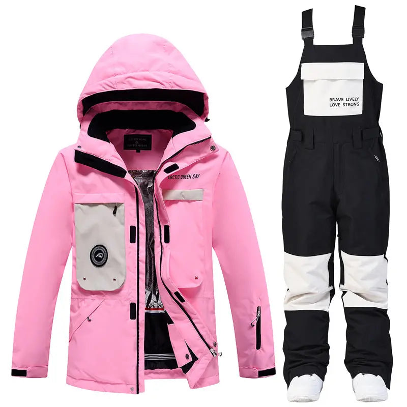 Female Outdoor Ski & Snowboard Jacket & Overalls 