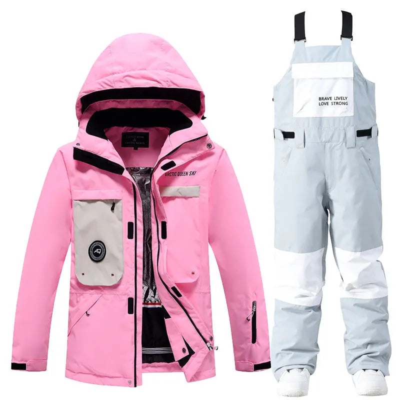 Female Outdoor Ski & Snowboard Jacket & Overalls 