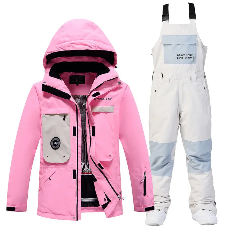 Female Outdoor Ski & Snowboard Jacket & Overalls 