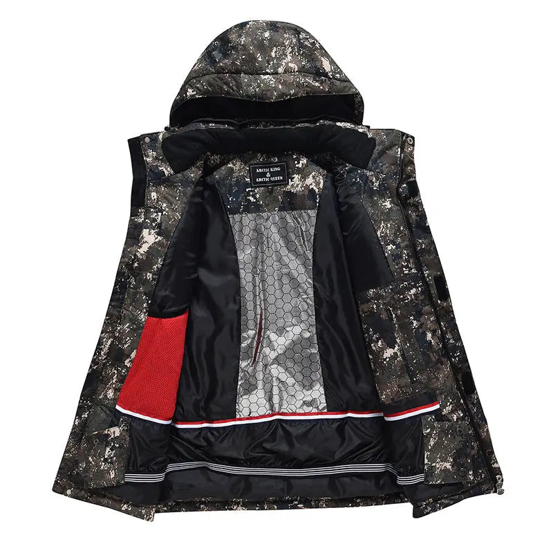 Floral Printed Snow Jackets & Bibs Set for Women HOTIANSNOW