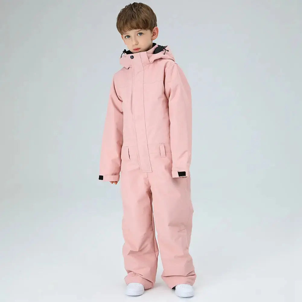 Girls One Piece Snowsuits Waterproof HOTIAN