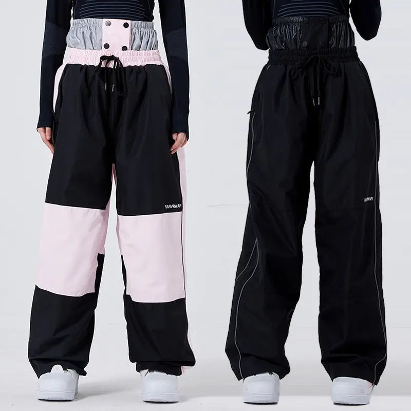 Girls Plus Size Baggy Snow Pants HOTIANSNOW