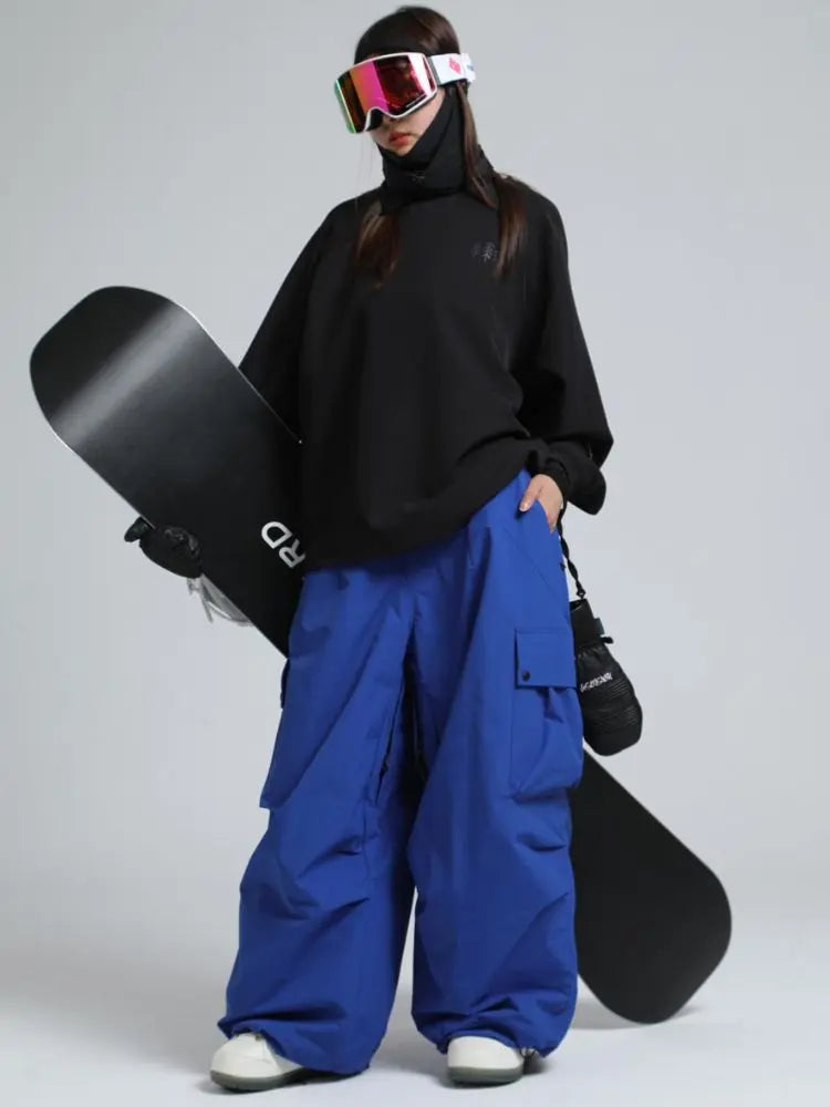 Gsou Snow Baggy Cargo Snowboard Pants - Unisex 