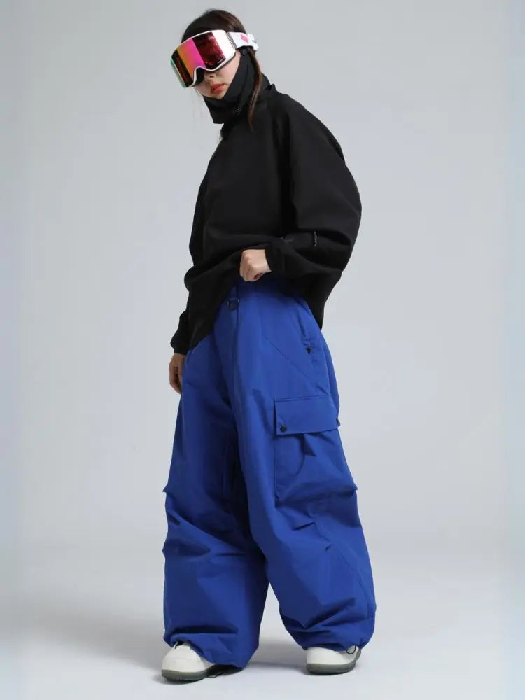 Gsou Snow Baggy Cargo Snowboard Pants - Unisex 