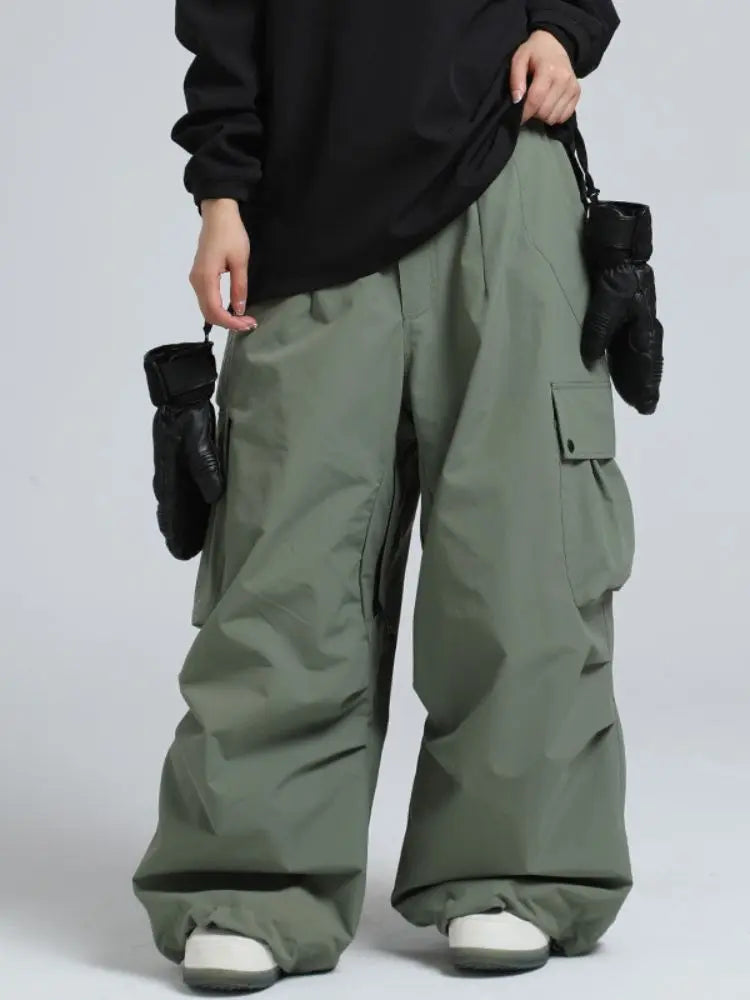 Gsou Snow Baggy Cargo Snowboard Pants - Unisex 