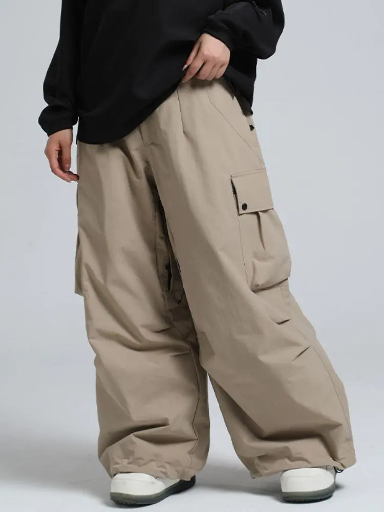 Gsou Snow Baggy Cargo Snowboard Pants - Unisex 