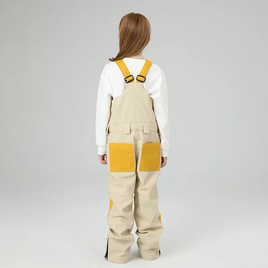 HOTIAN Girls Colorblock Ski Overall Bib Pants HOTIAN