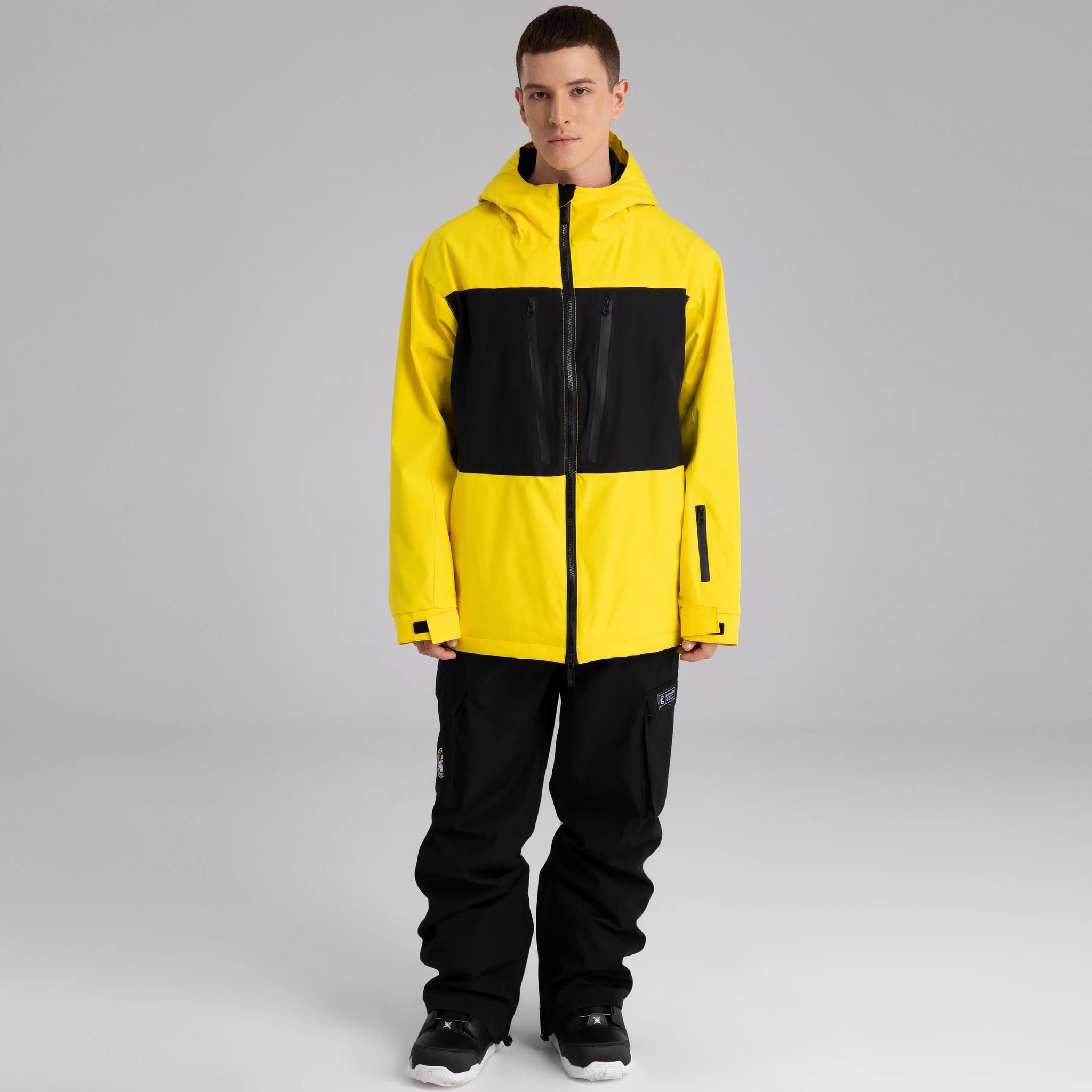 Neon color block windbreaker hotsell