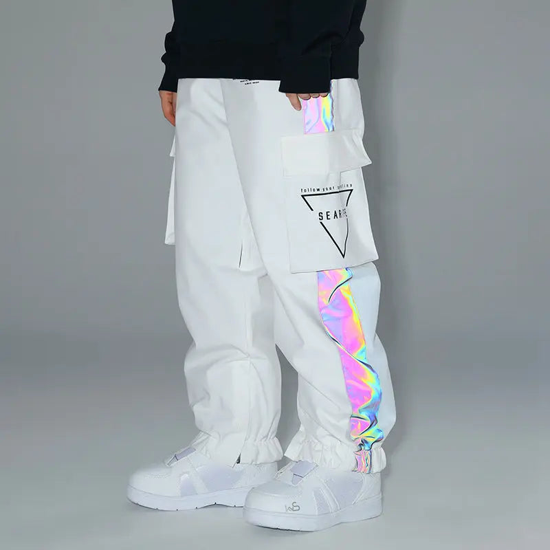 Time 2 Get Lit Rainbow Reflective Cargo Joggers – iHeartRaves
