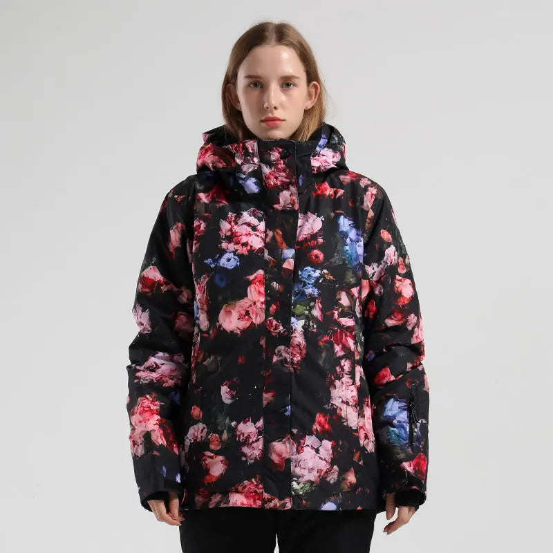 HOTIAN Women Tie Dye Snowboard Ski Jackets HOTIAN