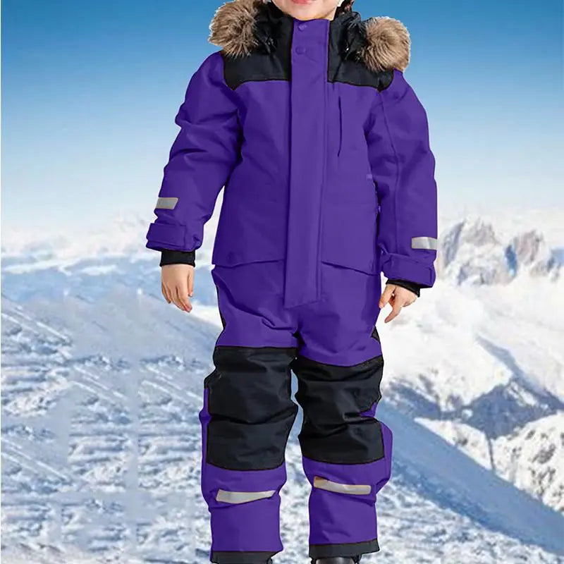 Children's Winter Ski Suit Thermal One-piece Ski Overalls（复制） 