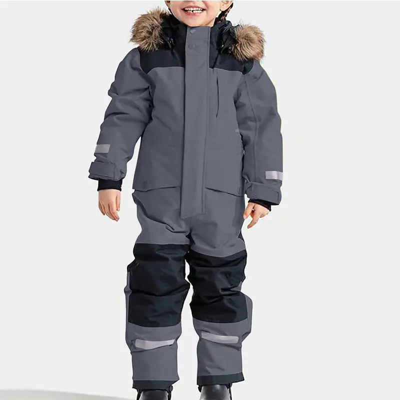 Children's Winter Ski Suit Thermal One-piece Ski Overalls（复制） 