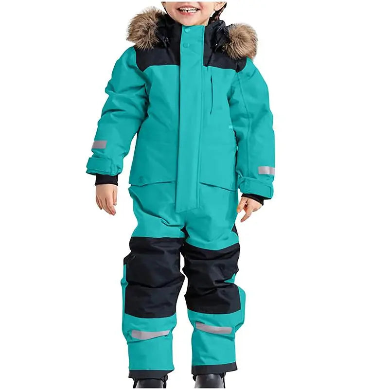 Children's Winter Ski Suit Thermal One-piece Ski Overalls（复制） 