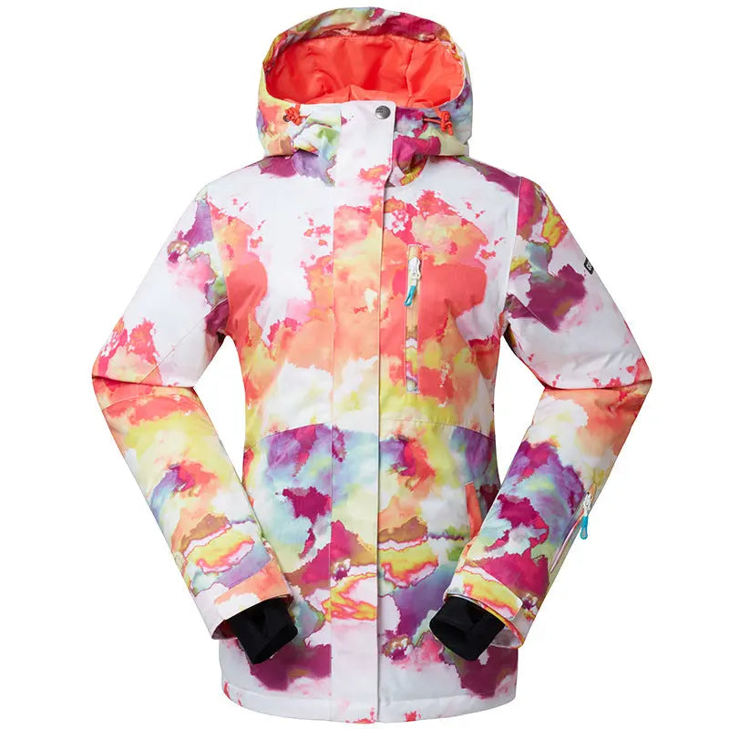 Hooded Printed Ski Snowboard Jacket 