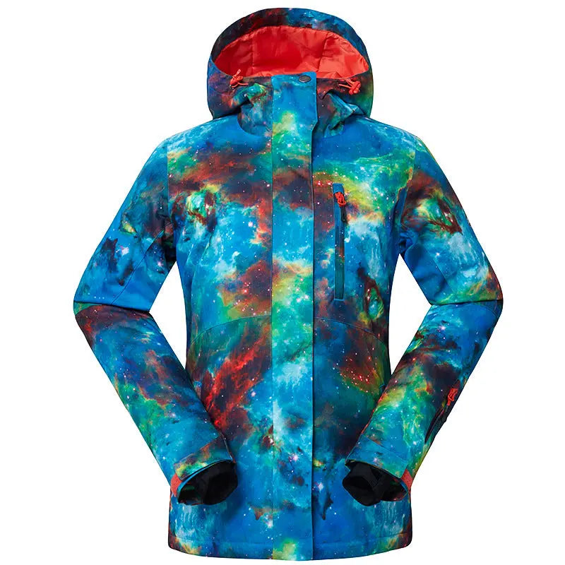 Hooded Printed Ski Snowboard Jacket 