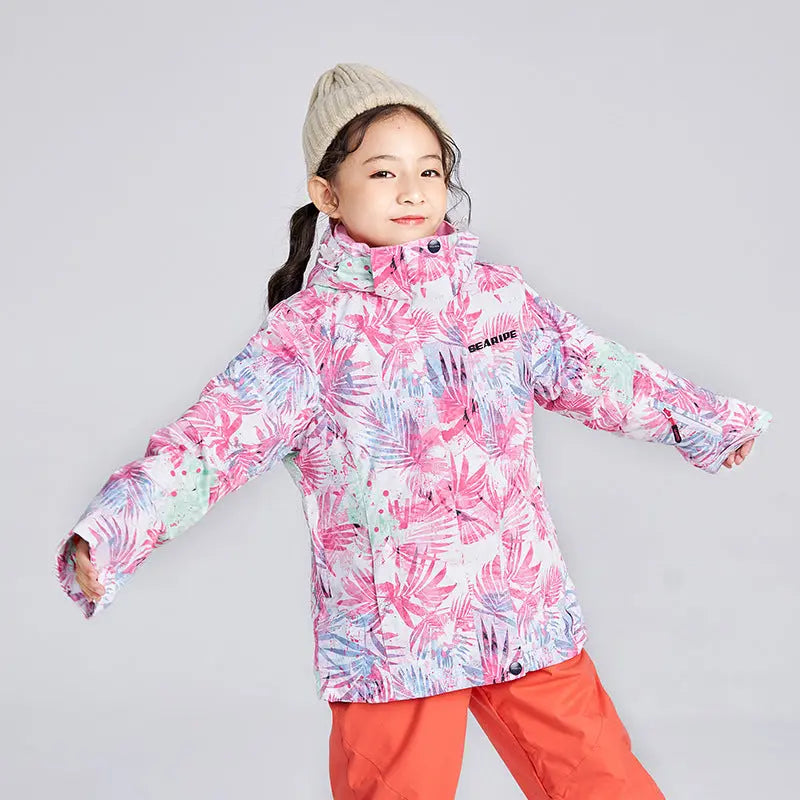 Hotian Boys Colorful Winter Warm Snowboard Ski Jacket 