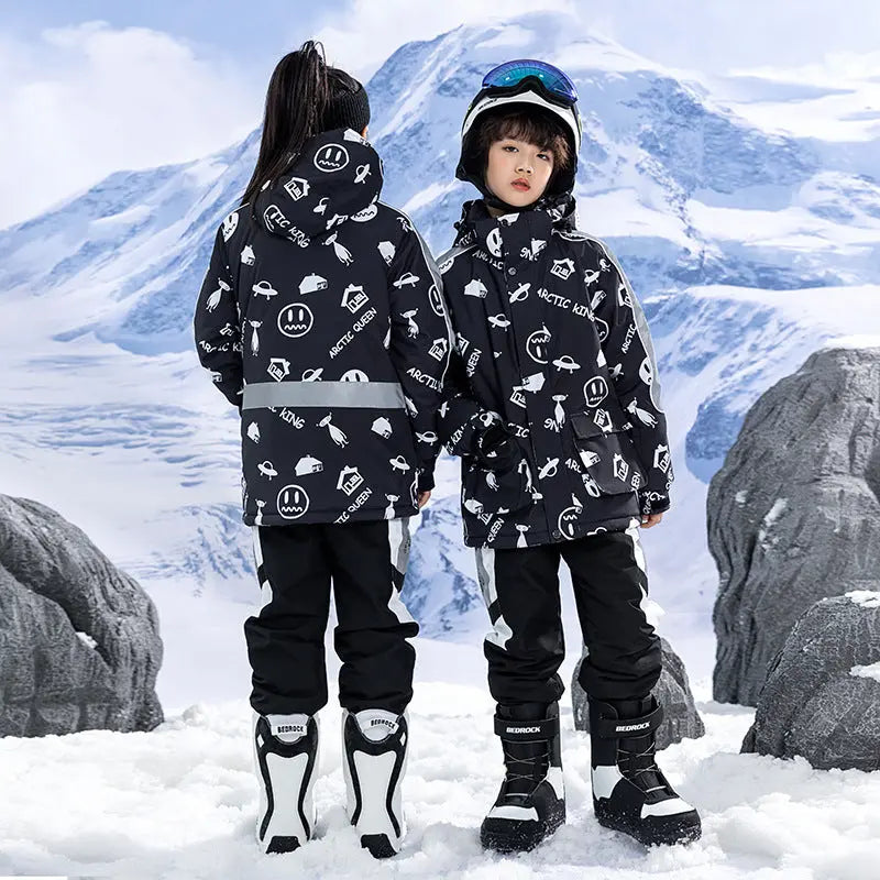 Hotian Boys Ski Set Snow Jackets & Pants HOTIAN