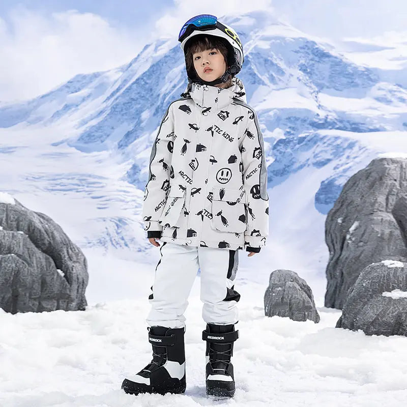 Hotian Boys Ski Set Snow Jackets & Pants HOTIAN