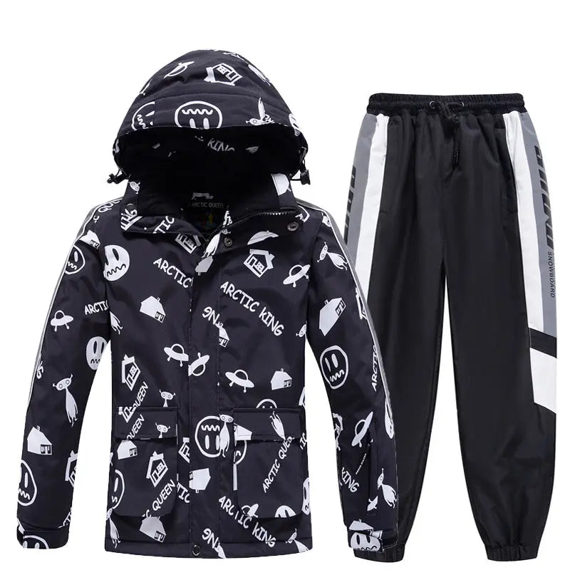 Hotian Boys Ski Set Snow Jackets & Pants HOTIAN