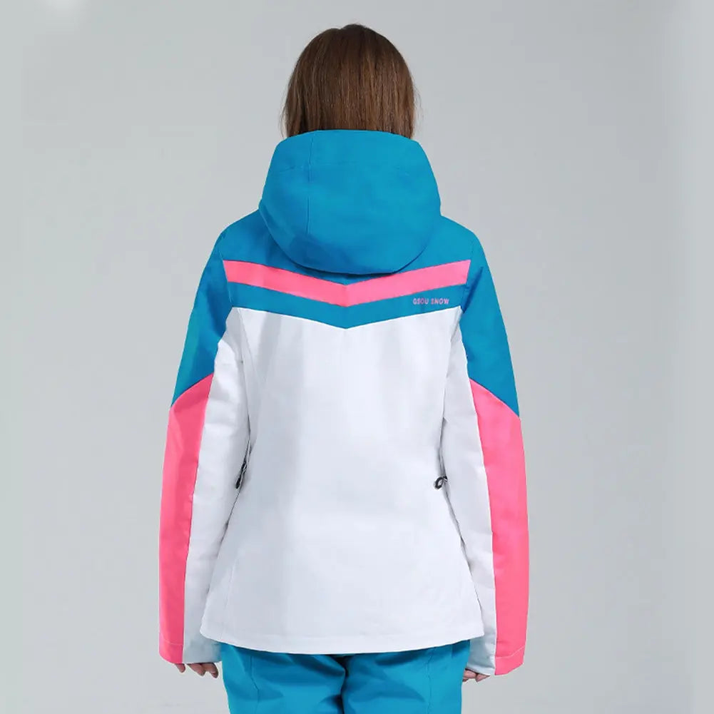 Hotian Detachable Hooded Women Snow Ski Insulated Jacket HOTIAN