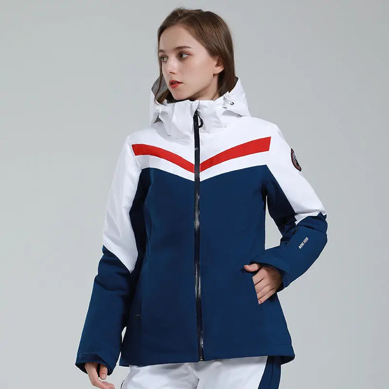 Hotian Detachable Hooded Women Snow Ski Insulated Jacket HOTIAN