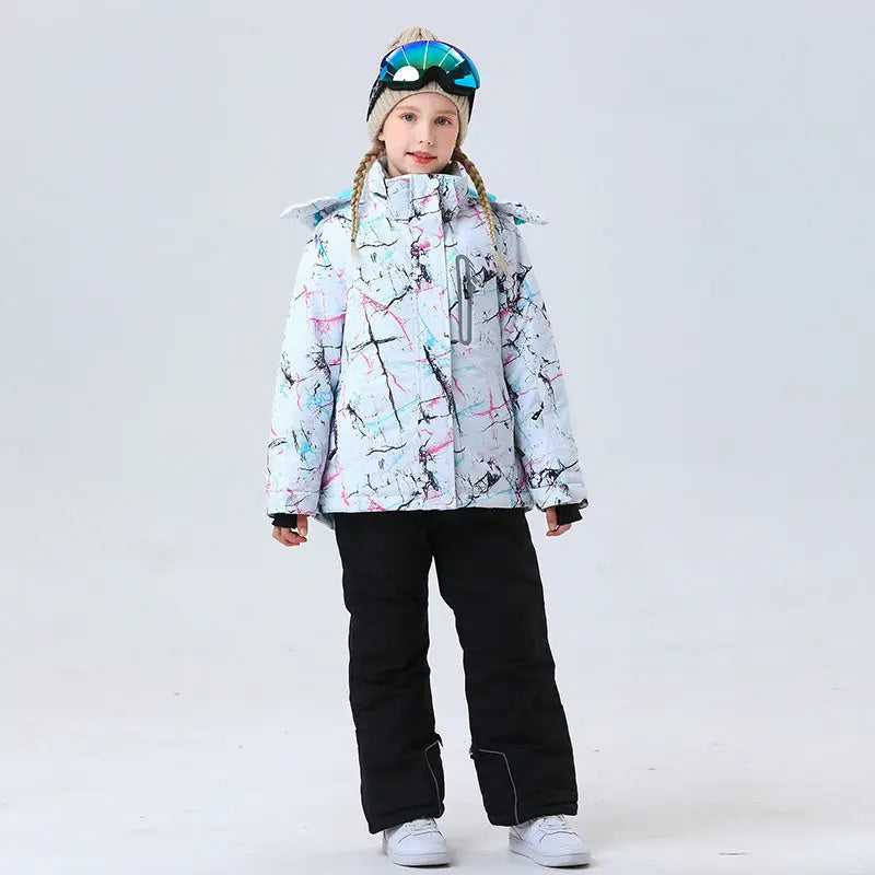 Hotian Girl Ski Snowboarding Set Softshell 