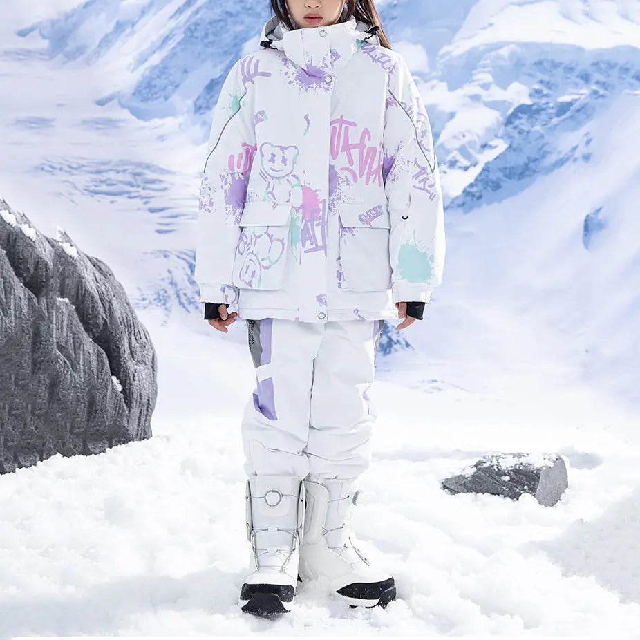 Hotian Girls Ski Set Snow Jackets & Jogger Pants HOTIAN