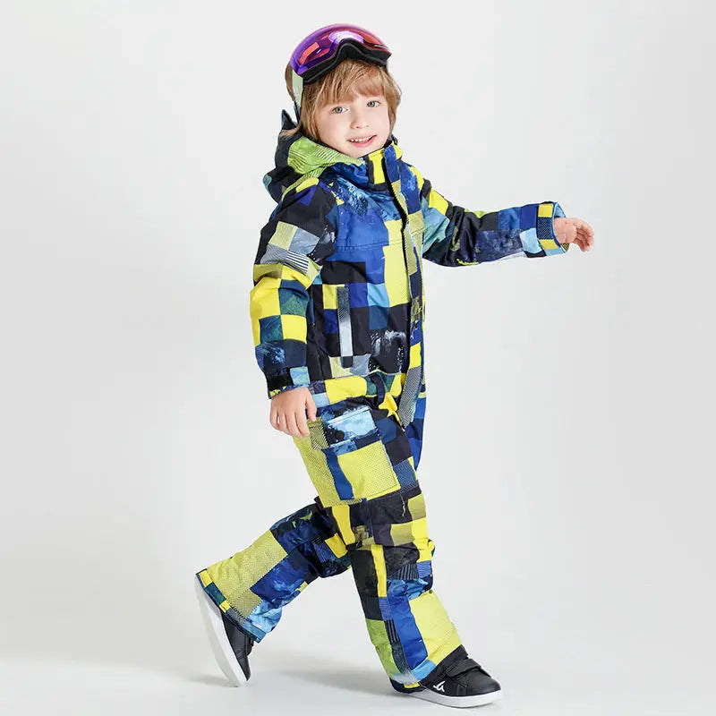 Hotian Kids One Piece Snow Suit 