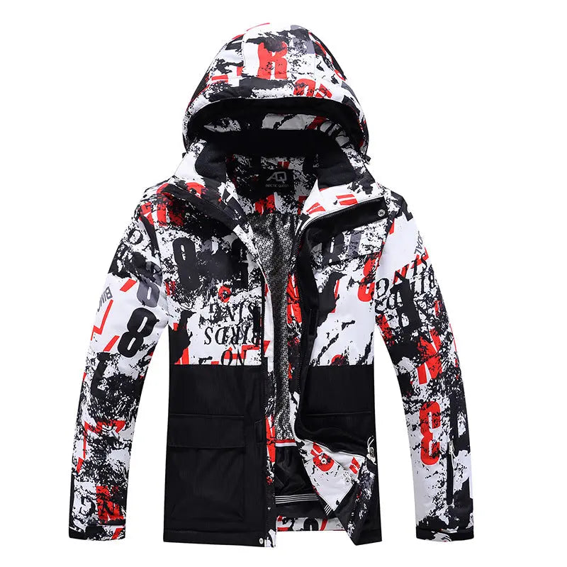 Hotian Men Hooded Skiing Cargo Jacket Soft Shell HOTIAN