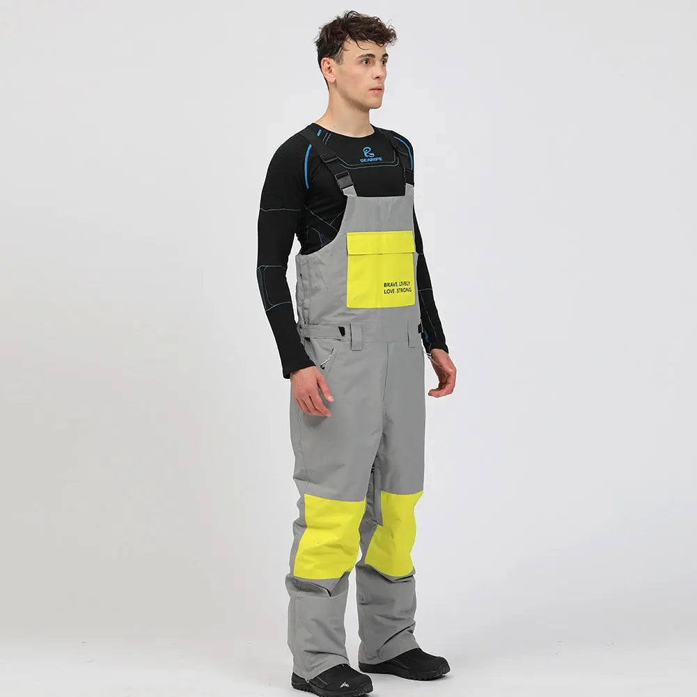 Men's Insulated Snow Bib Overalls