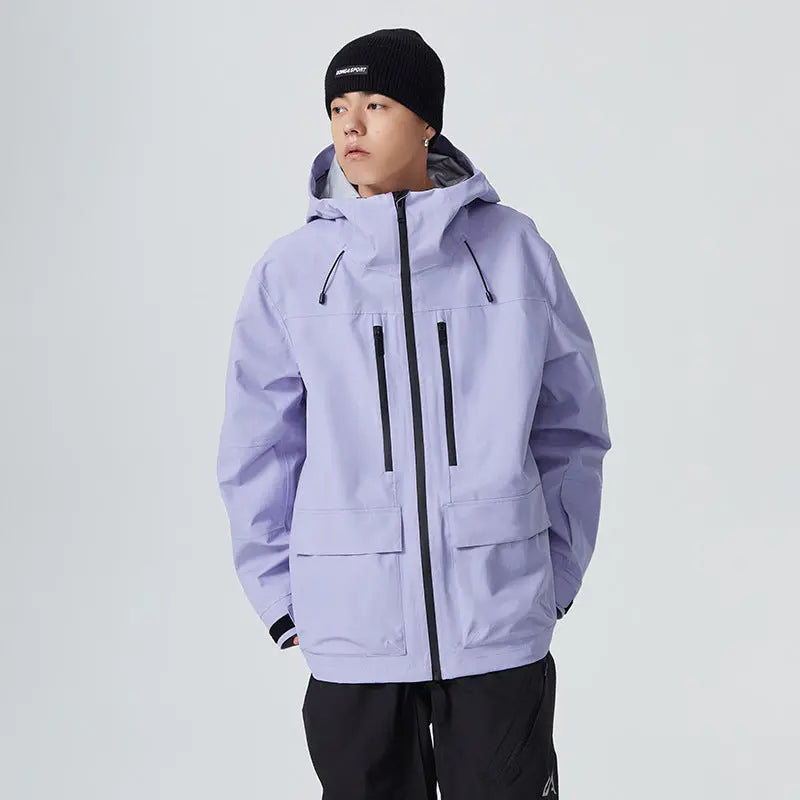 Hotian Men Insulated Snow Ski Anorak Jacket Half Zip-up 