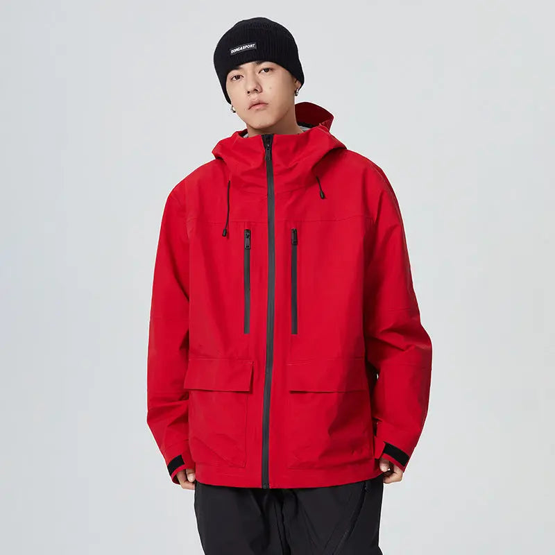 Hotian Men Insulated Snow Ski Anorak Jacket Half Zip-up 