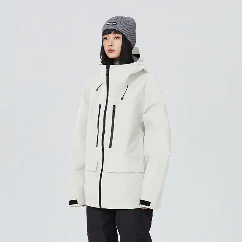 Hotian Men Insulated Snow Ski Anorak Jacket Half Zip-up 