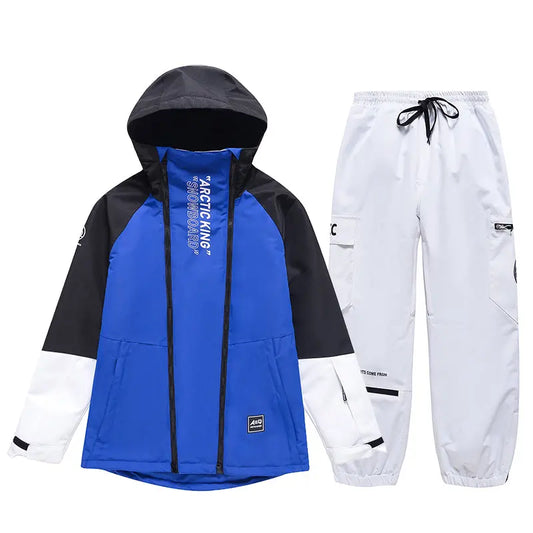 Hotian Men Snowboard Suits Cargo Jacket & Jogger Pants