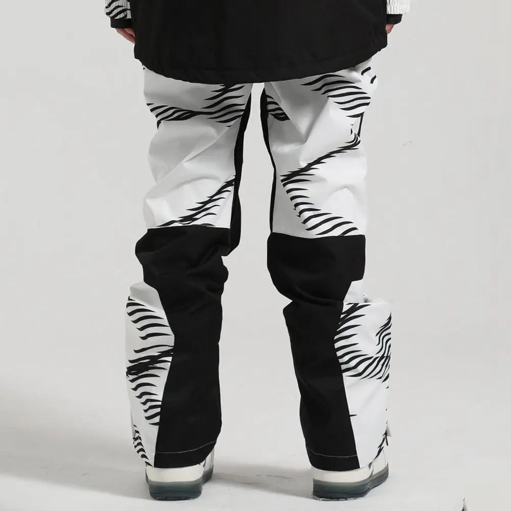 Hotian Unisex Printed Insulated Snow Pants HOTIAN