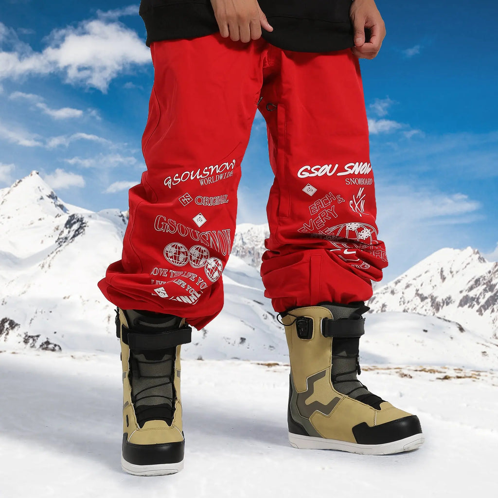 Hotian Unisex Sporty Snowboard Ski Cargo Jogger Pants HOTIAN