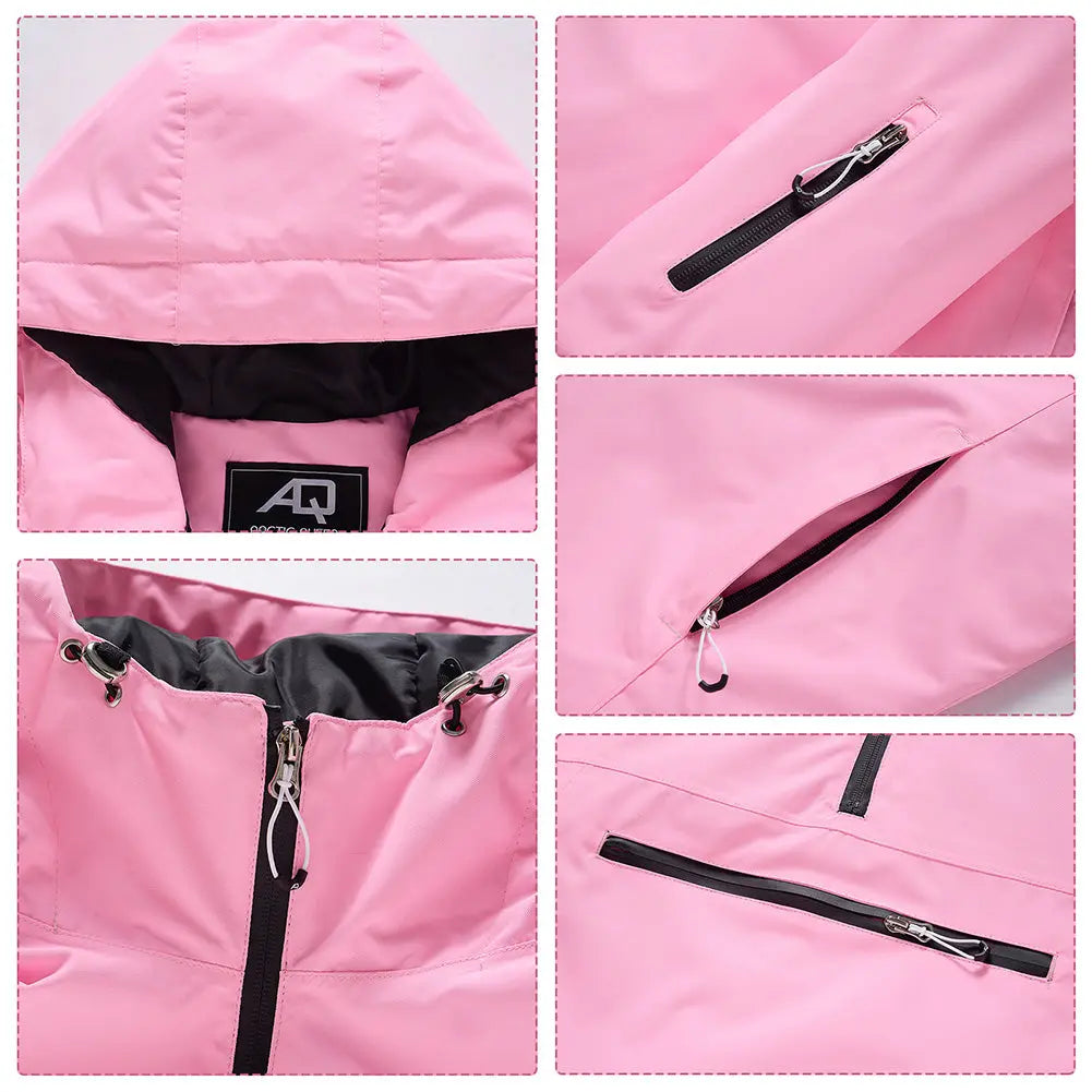 Hotian Women Anorak Skiing Snowboarding Insulated Jacket HOTIAN